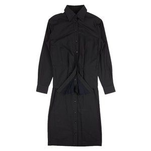 A_PLAN_APPLICATION Navy Blue Button Down Shirt Dress Size S $1315